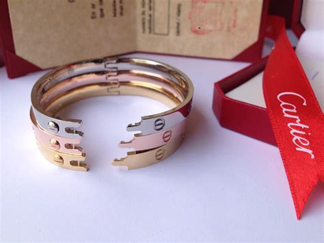 bracelet cartier en or|cartier bracelet without screw.